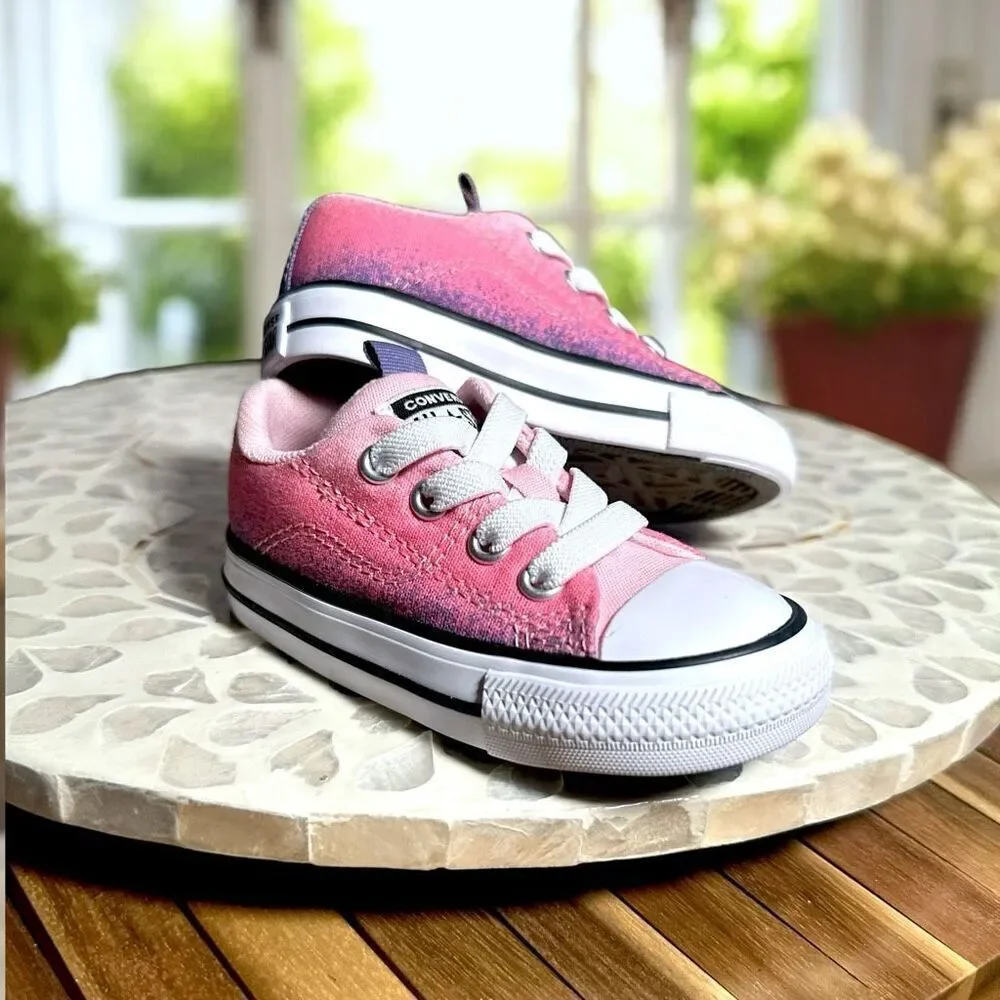 Converse Chuck Taylor All Star Rave Sneaker Toddler Size 5 Pink Purple Ombre New